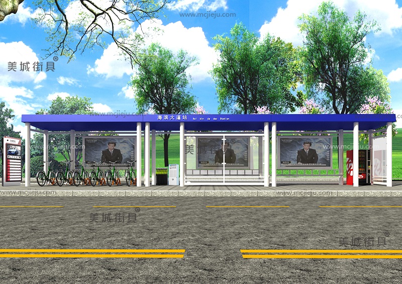 2018.6.29  河南周口公交站臺、候車亭發貨